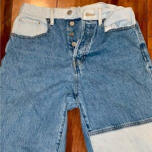 Two-Tone Denim Jeans for Men